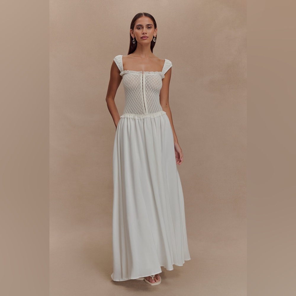 Meshki White Midi Dress - Picture 3 of 6
